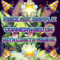 Free Art Raffle Open 200-250 watchers mark [OPEN] by Rikka-Miyagi