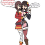 Megumin Yunyun conjoined