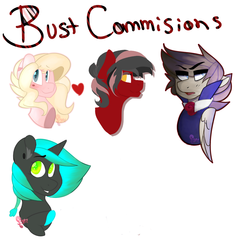 UPDATED BUST COMMISSIONS