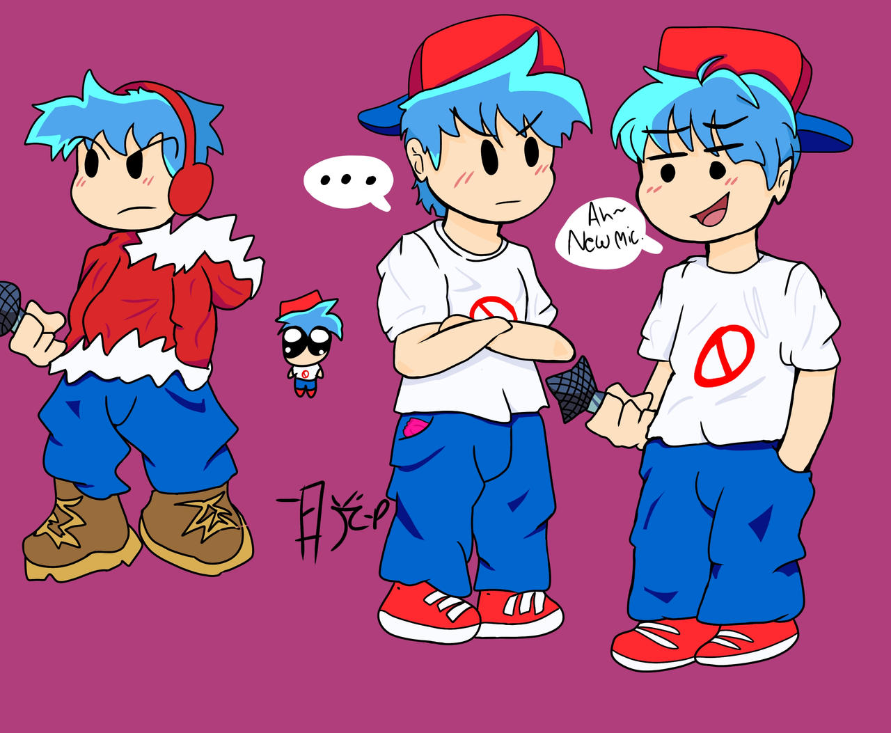 Boyfriend (FNF Fanart) by Nikko-p123 on DeviantArt