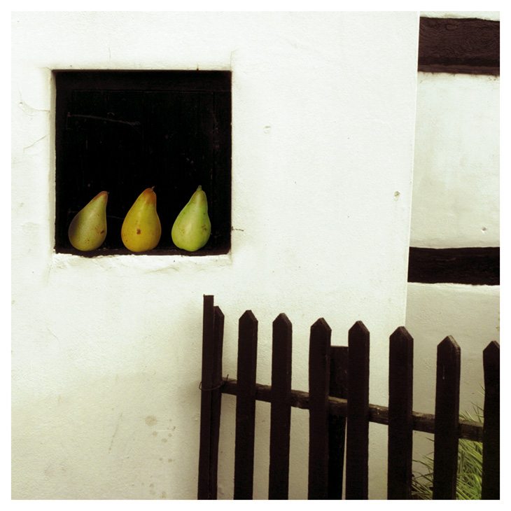 3 green pears