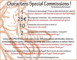 Annonce Characters Special Commissions !