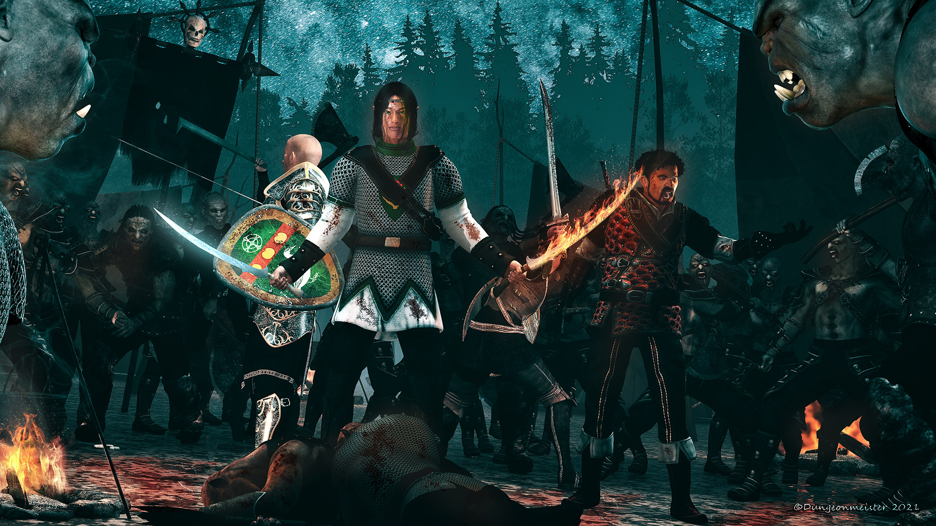 The Orc camp by dungeonmeister on DeviantArt