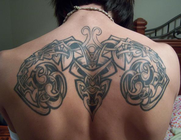 Tribal Back Tattoo