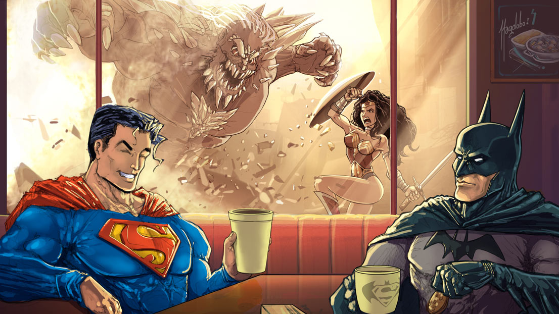 Super Cafe: Batman v Superman by Magolobo on DeviantArt