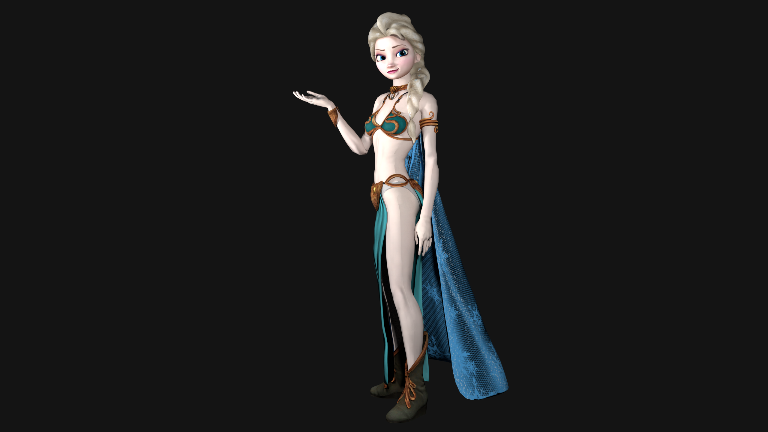 Slave Leia/Elsa Mashup