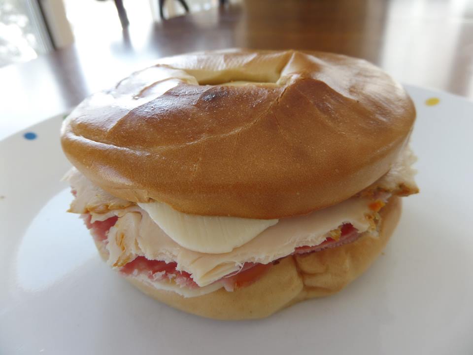 Honey-Glazed Turkham Bagelwich.