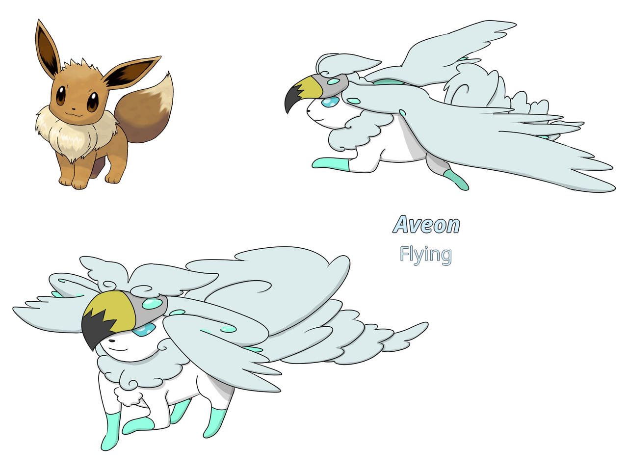 Fakemon Eeveelutions Flying