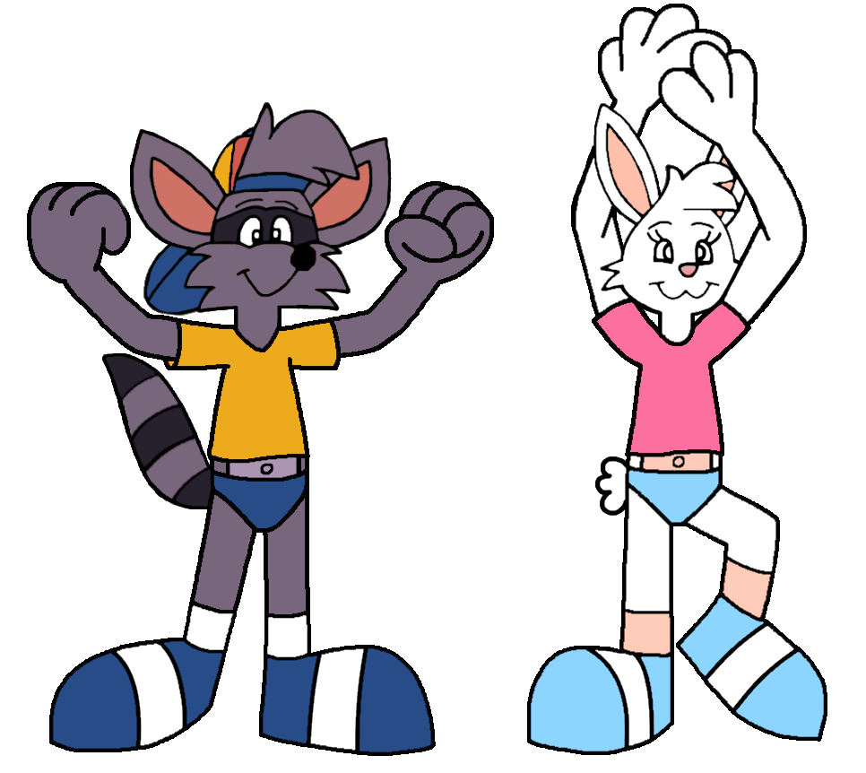 Deviantart Adoptable Rabbit Racer Racer the Rescue Raccoon and Daisy the Rabbit by nehemiahimani2 on ...