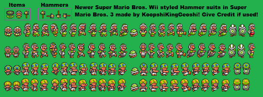 Newer Super Mario Bros Wii Smb3 Hammer Suit Sheet By Koopshikinggeoshi On Deviantart Newer Super Mario Bros Wii Smb3 Hammer Suit Sheet By Koopshikinggeoshi On Deviantart