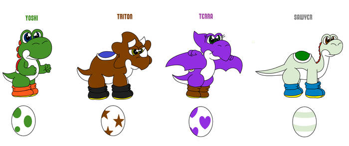 Yoshi the green dinosaur by MCsaurus on DeviantArt