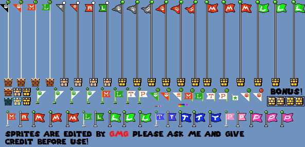 Checkpoint Flags R SMM Edited Checkpoint and Goal Flag Poles by KoopshiKingGeoshi on ...