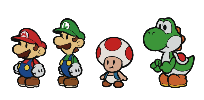 Paper Mario All Characters.