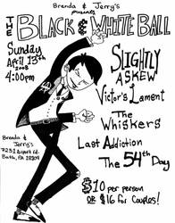 Black and White Ball Flyer 1