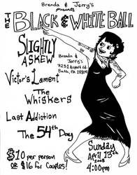 Black and White Ball Flyer 2
