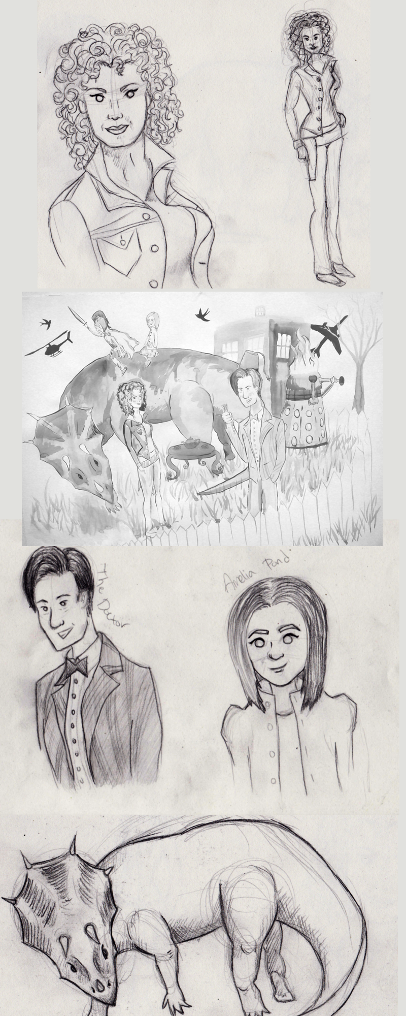 Doctor Who sketch dump