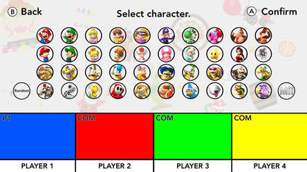 Mario Party Character Selection Mock-Up 2