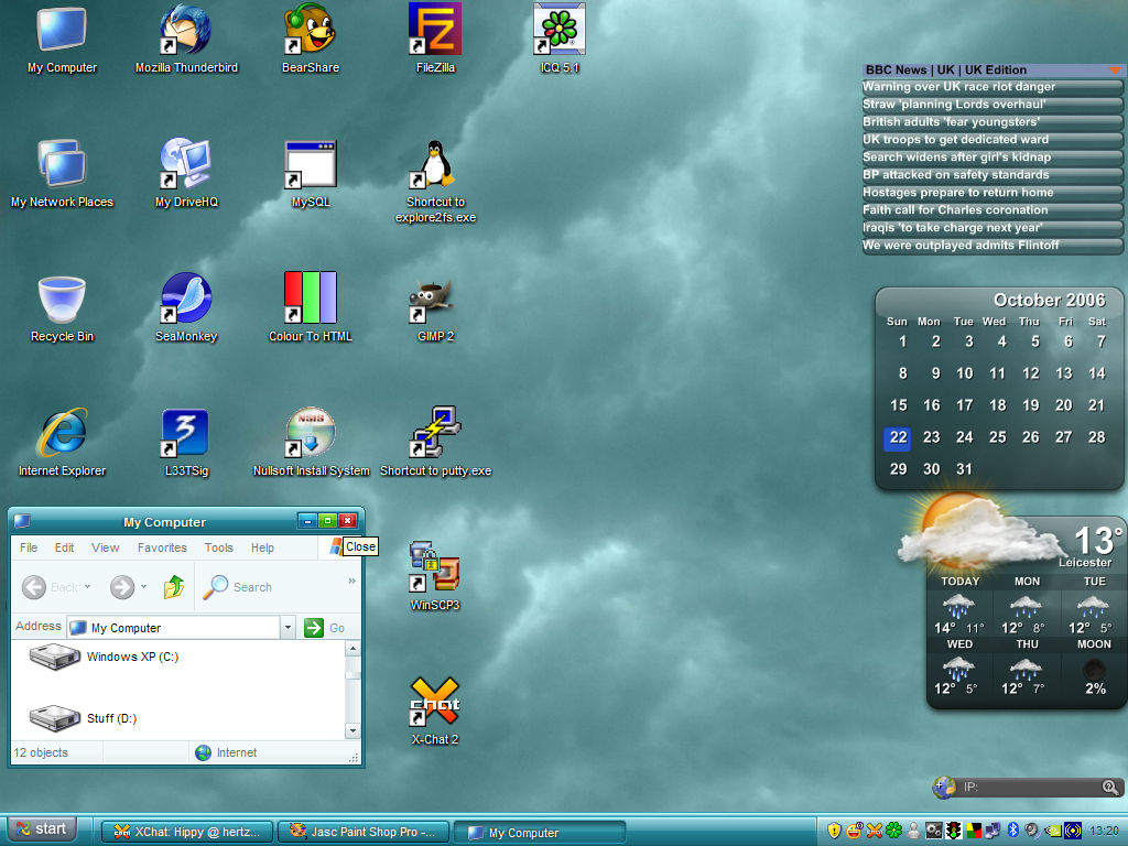 Windows XP desktop - 22 Oct by hipkinmj on DeviantArt