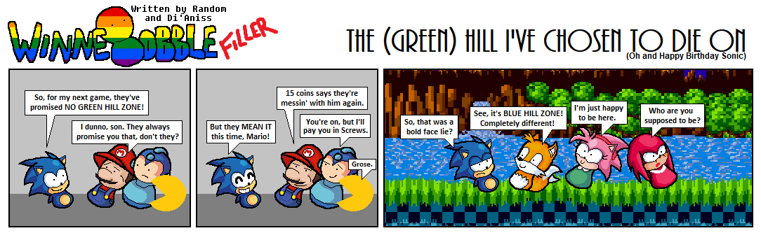 3 Sonics dancing in green hill zone - Comic Studio