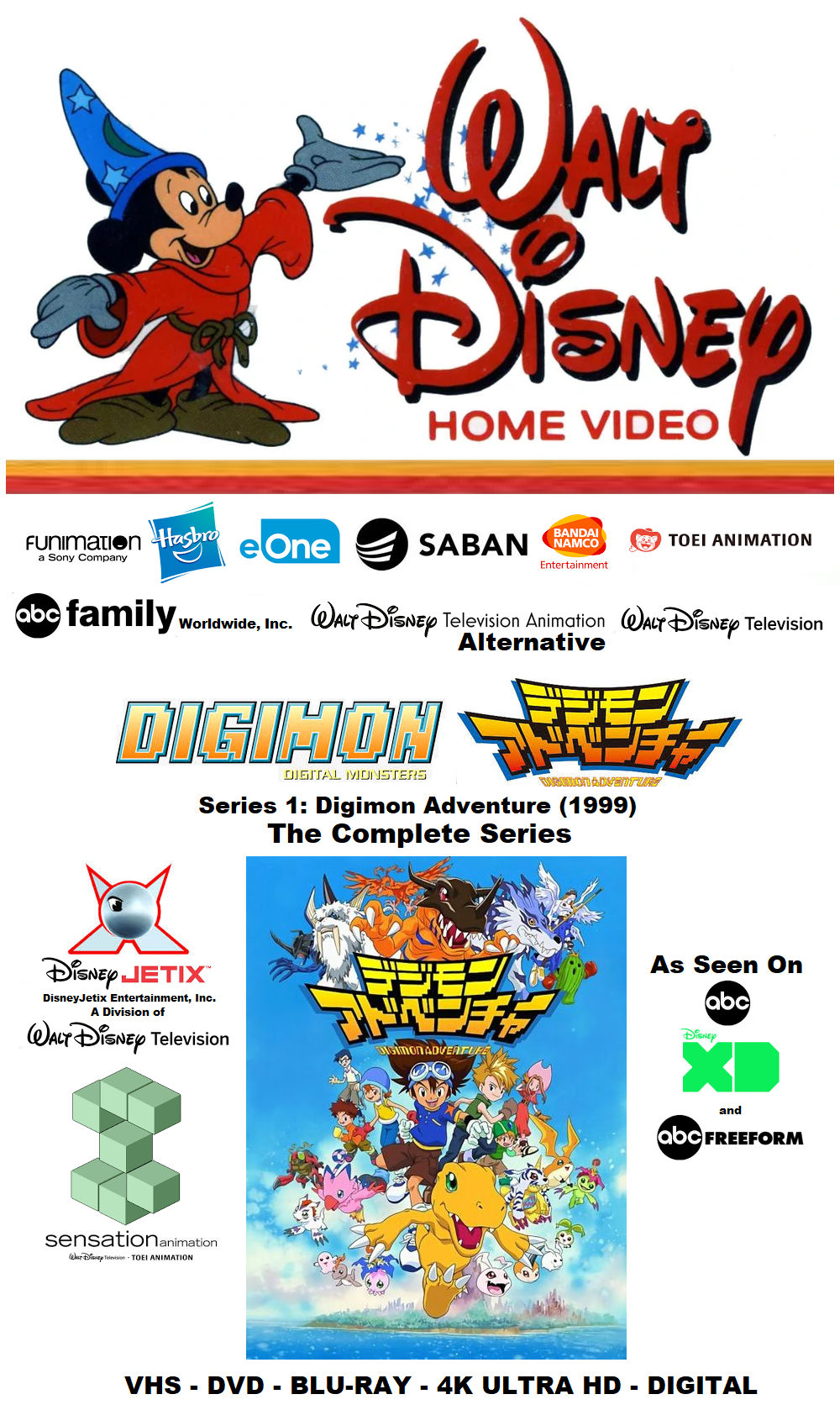 Digimon Adventure 01 Vhs Retro Box Cover By Airsharksquad On Deviantart