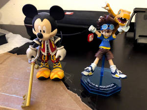 King Mickey Mouse, Tai and Agumon