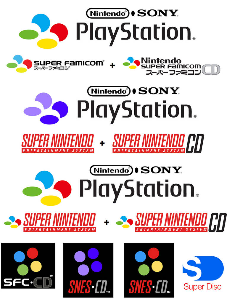 Nintendo-Sony PlayStation logos - 2 by AirSharkSquad on DeviantArt