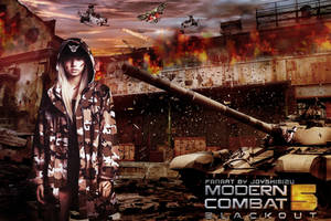 BlackPink Lisa Modern Combat 5' Photomanipulation
