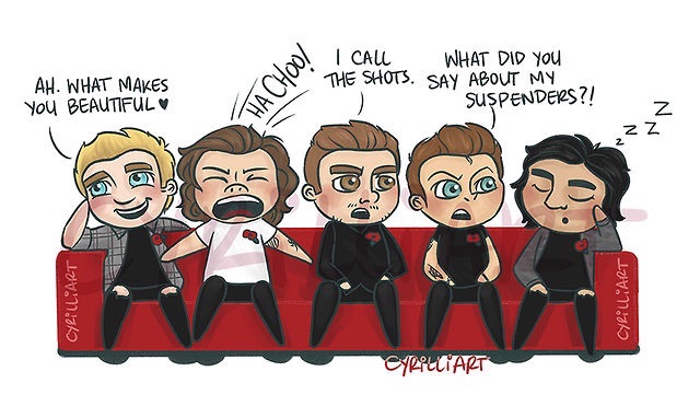 cartoon of the four