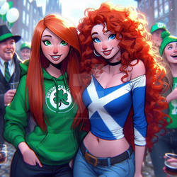 Kim and Merida: St. Patrick's Day Party