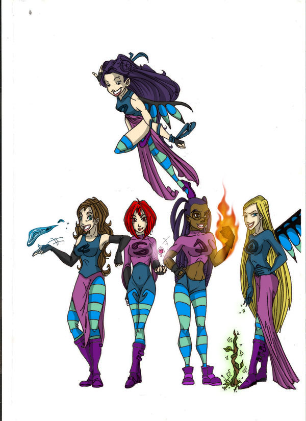 w.i.t.c.h. team colored