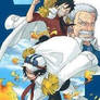 Luffy Ace and Garp Marine