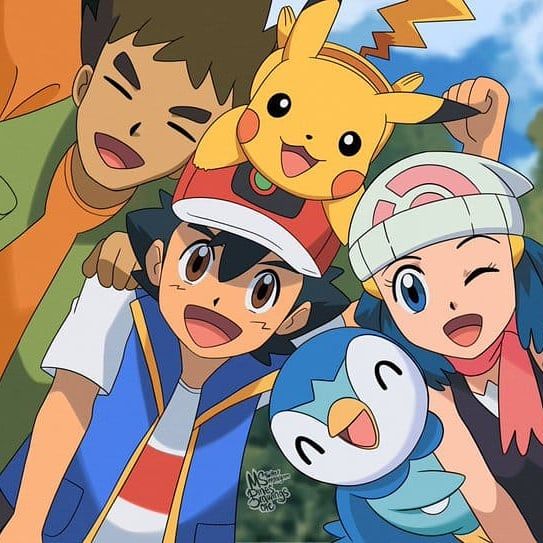 Brock and Dawn's Pokemon (Including Ash Ketchum) 