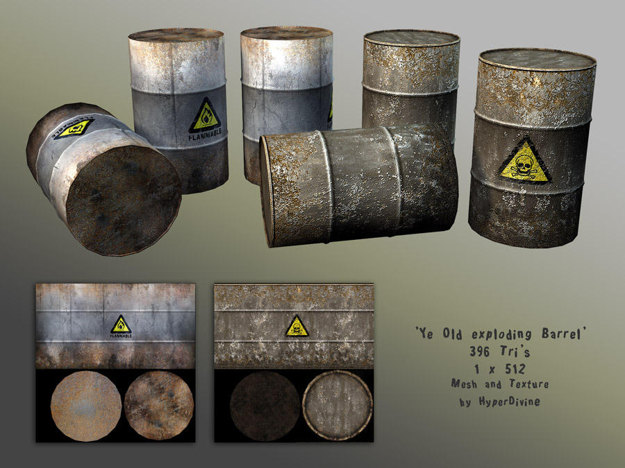 Exploding Barrel Prop by HazardousArts on DeviantArt