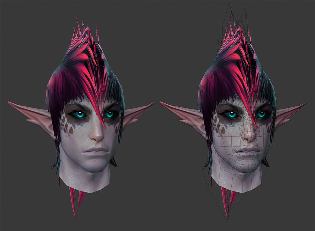 Rift: Kelari Male Head by HazardousArts on DeviantArt