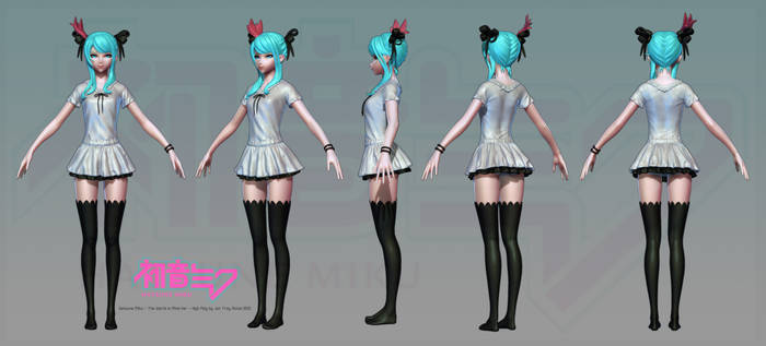 Hatsune Miku: High Poly