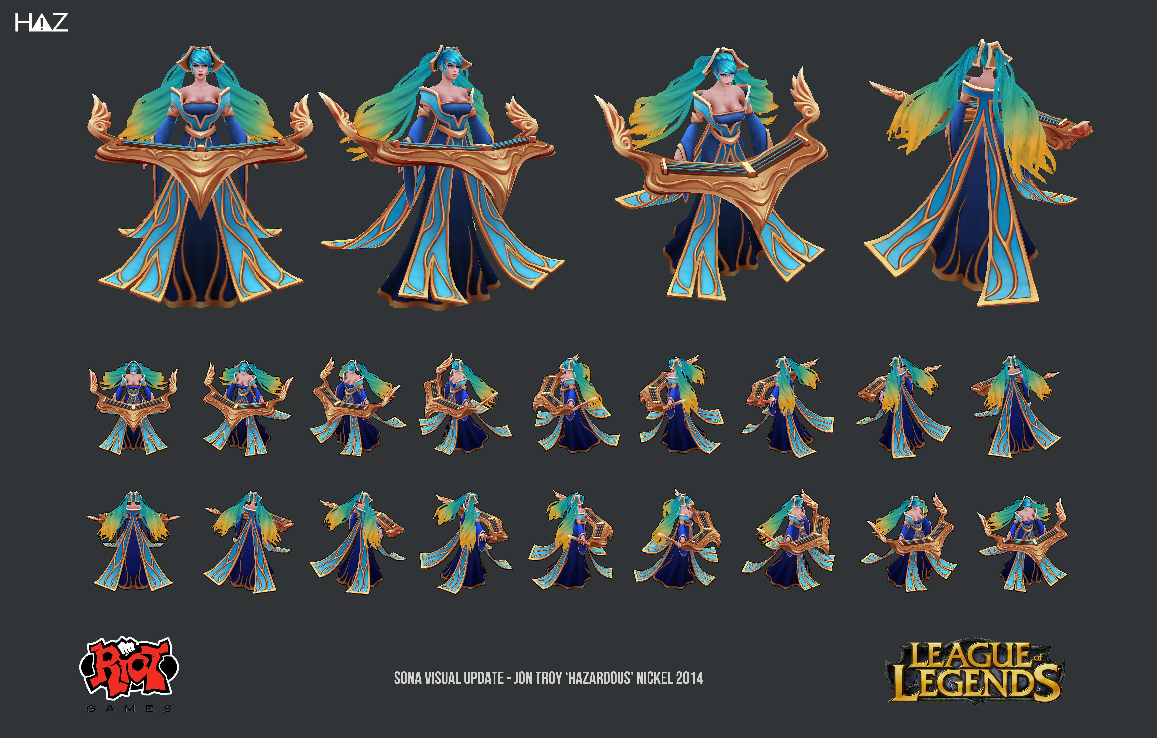 Sona Visual Update: Low Poly and Textures