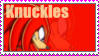 Knuckles the Echidna Stamp by catiexshadow