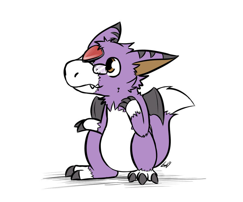 Digital Purple Raptor by Trozte on DeviantArt