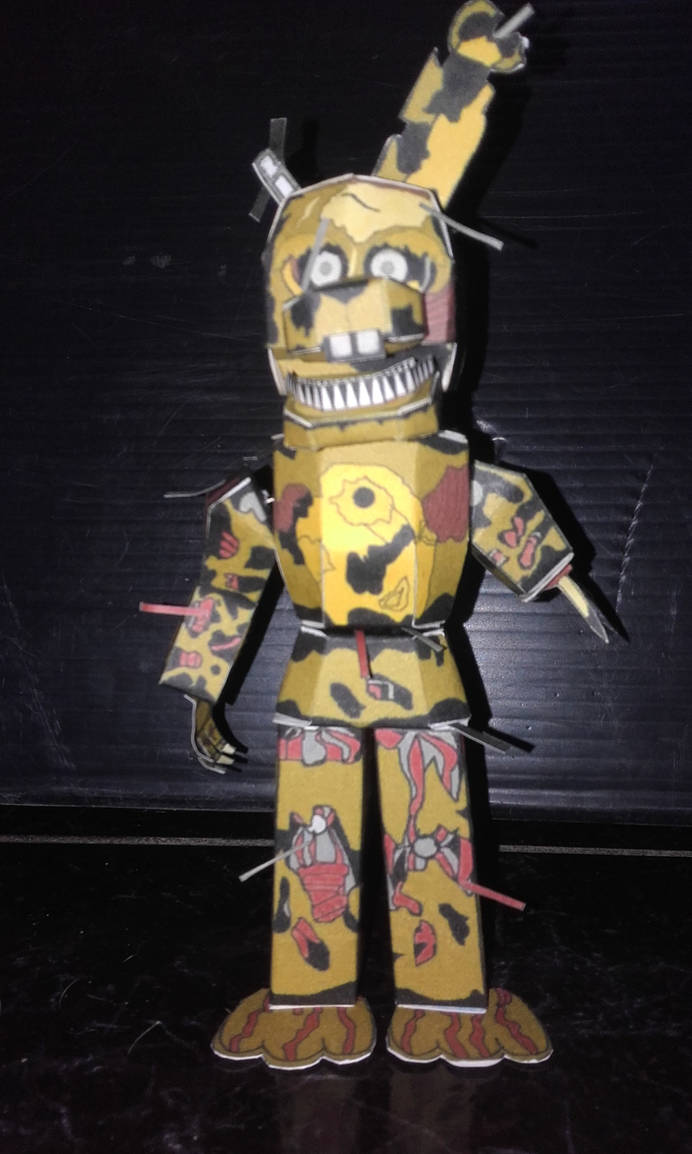 Salvaged SpringTrap Papercraft by leander231YT on DeviantArt