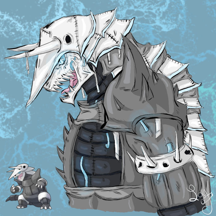 Aggron by LogMaiden on DeviantArt