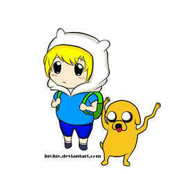 Chibi Finn and Jake