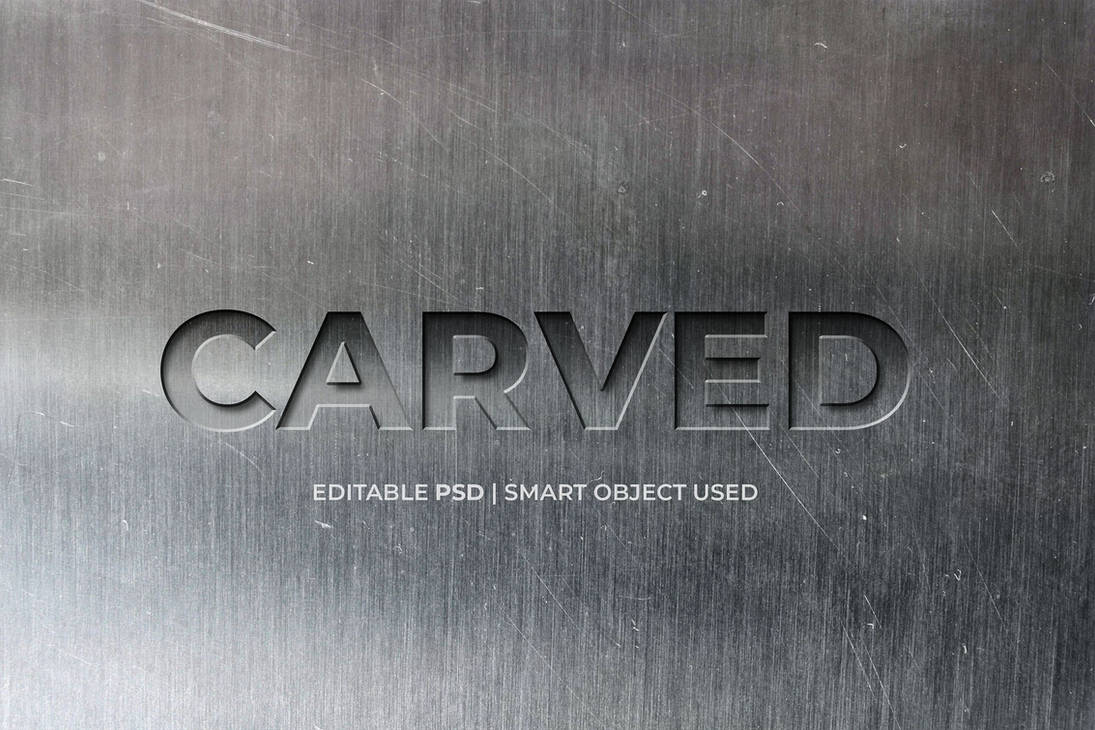 Carved text effect by graphicarenadesigns on DeviantArt