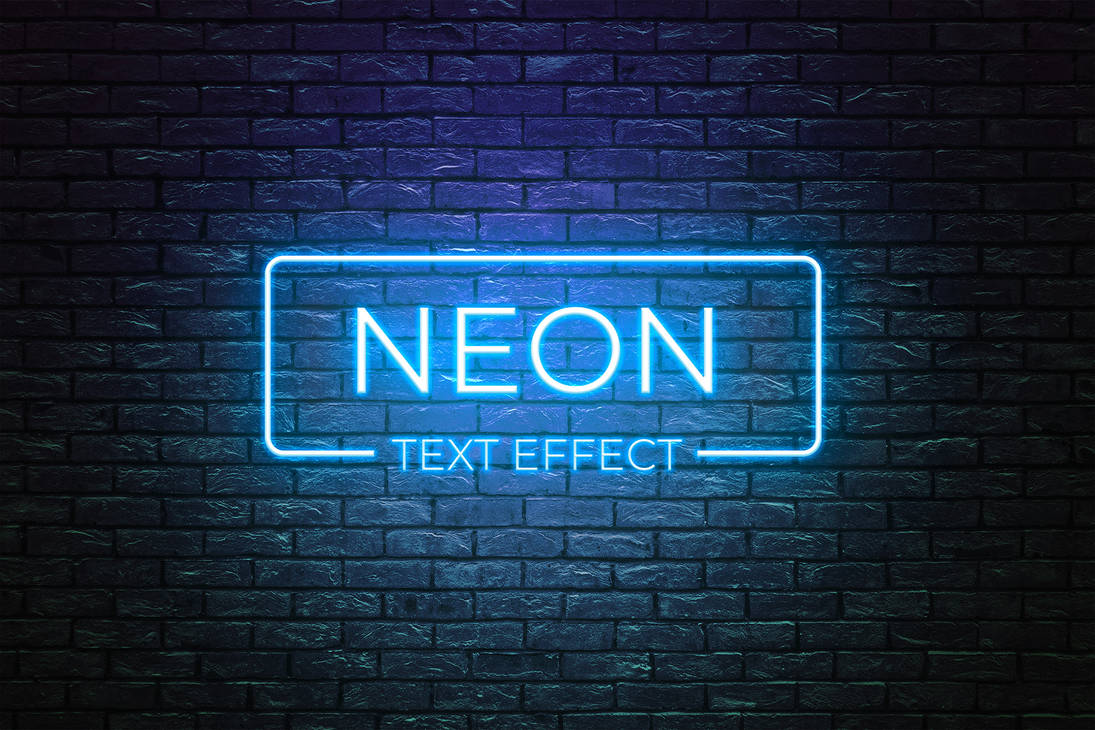 Neon text effect by graphicarenadesigns on DeviantArt
