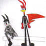 Bat Coyote and Crane 2