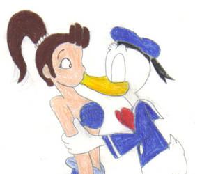 Donald Kisses Aquata