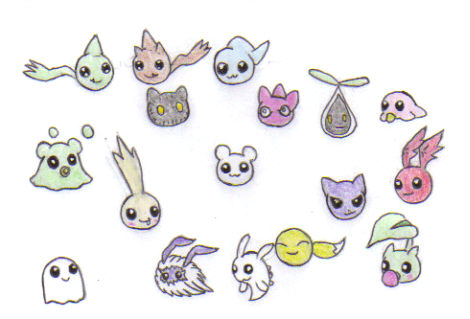 Baby Digimon Collage