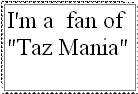 Taz-Mania Fan Stamp