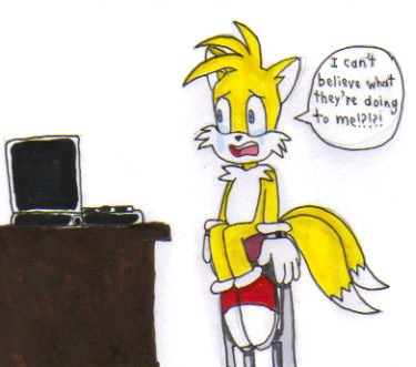 Tails' Reaction To His Fanart