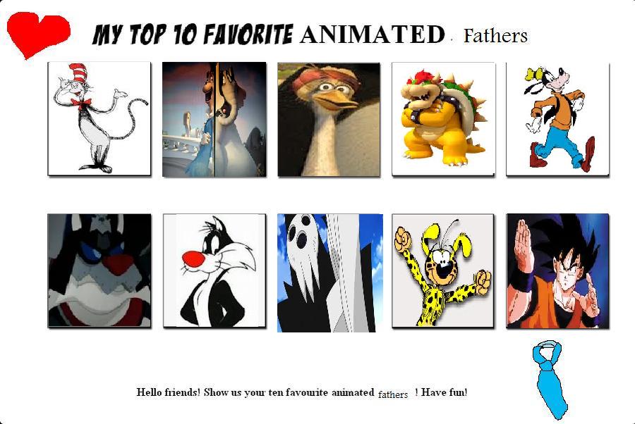 Top 10 Animated Fathers