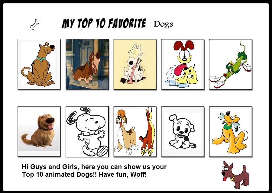 Top 10 Animated Dogs by KessieLou on DeviantArt Top 10 Animated Dogs by KessieLou on DeviantArt